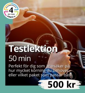 testlektion trafikskola Solna